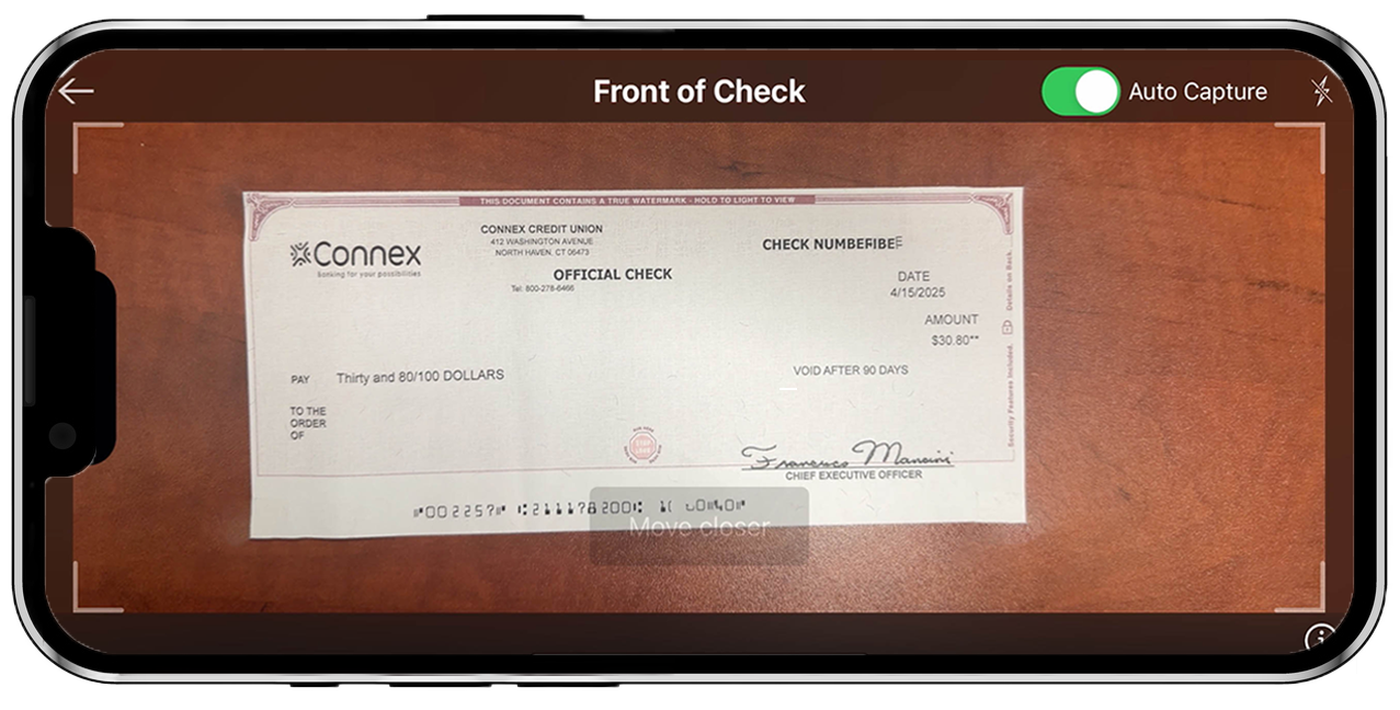 Mobile Check Deposit